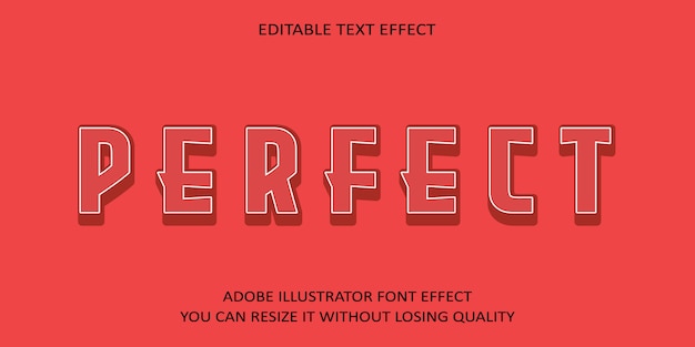 Perfect text font effect