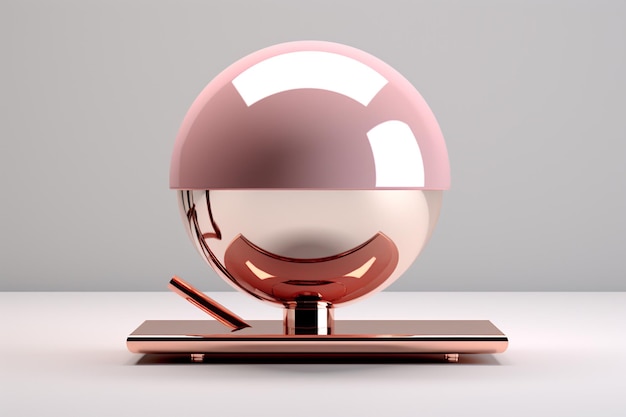 Perfecte harmonie van glanzende chroomballen Teamwerk Risico en Balans concept 3D illustratie