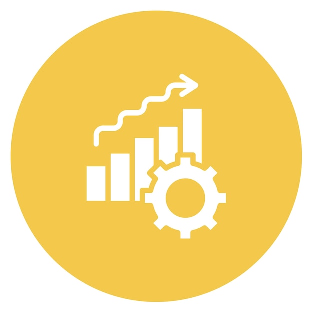 Performance Metrics icoon vector afbeelding Kan worden gebruikt voor actieplan