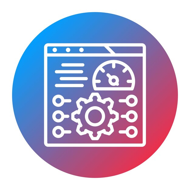 Performance Testing Icon vector afbeelding Kan worden gebruikt voor Software Testing