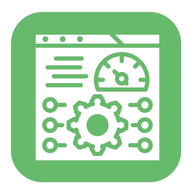 Performance Testing Icon vector afbeelding Kan worden gebruikt voor Software Testing