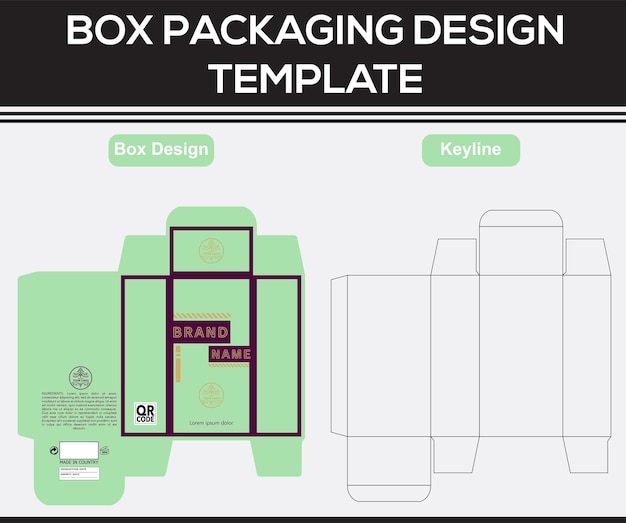 Vector perfume box packaging design templates for international packaging companies