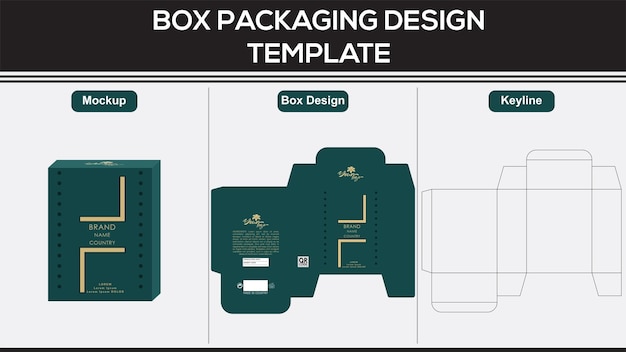 香水箱のパッケージデザイン