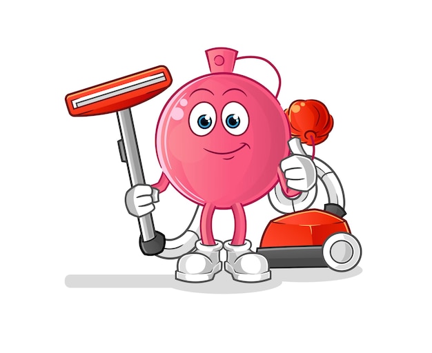 Perfume clean with a vacuum . character vector