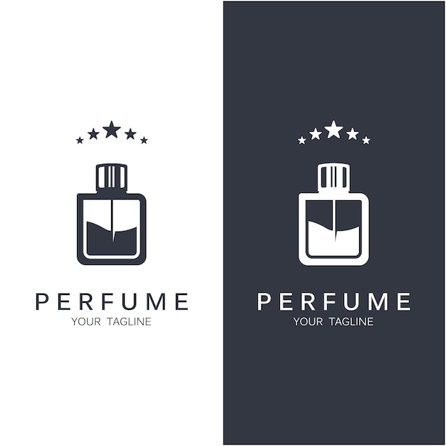 парфюмерный логотип векторная иконка иллюстрации дизайн логотипа для парфюмерного магазина и торговой марки компании