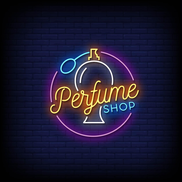 Perfume shop neon signs style