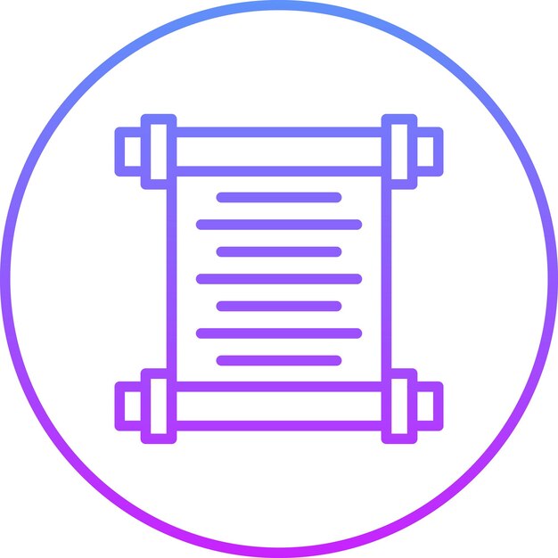 Perkament vector icoon illustratie van de geschiedenis iconset