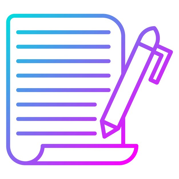 Perkament vector icoon Kan worden gebruikt voor Literatuur icoon set