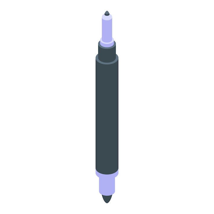 Vector permanent marker is standing on a white background