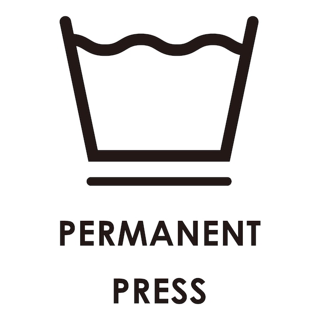 permanent press icon laundry care symbol