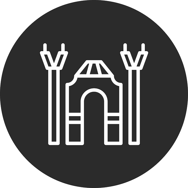 Persepolis vector icon illustration of ancient civilization iconset