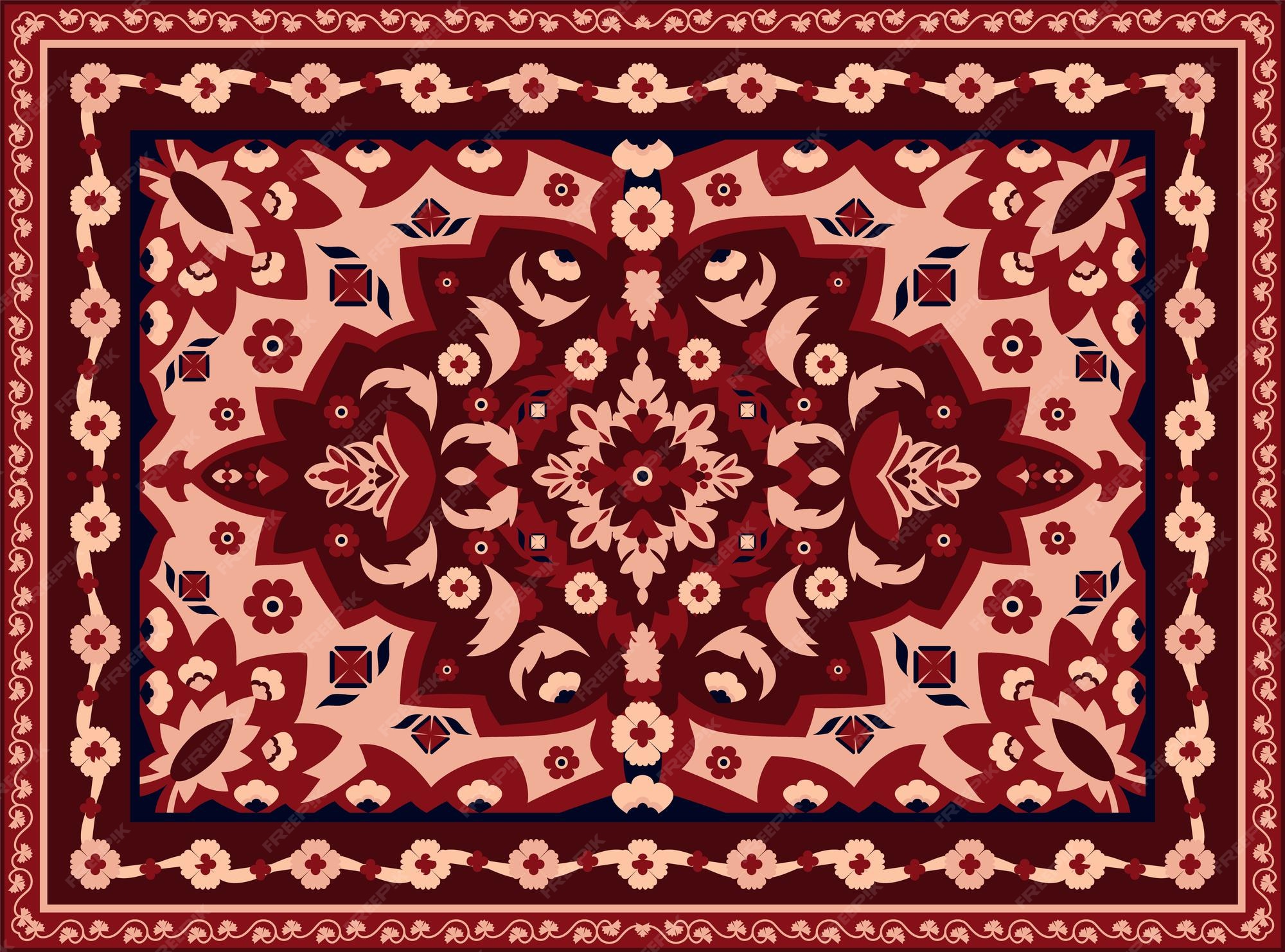 Индийский ковер фон для макета Индия
