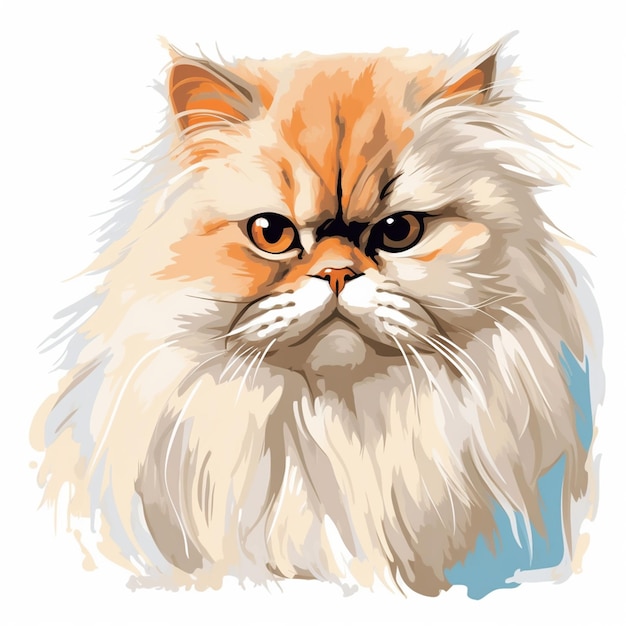 Vector persian cat vector