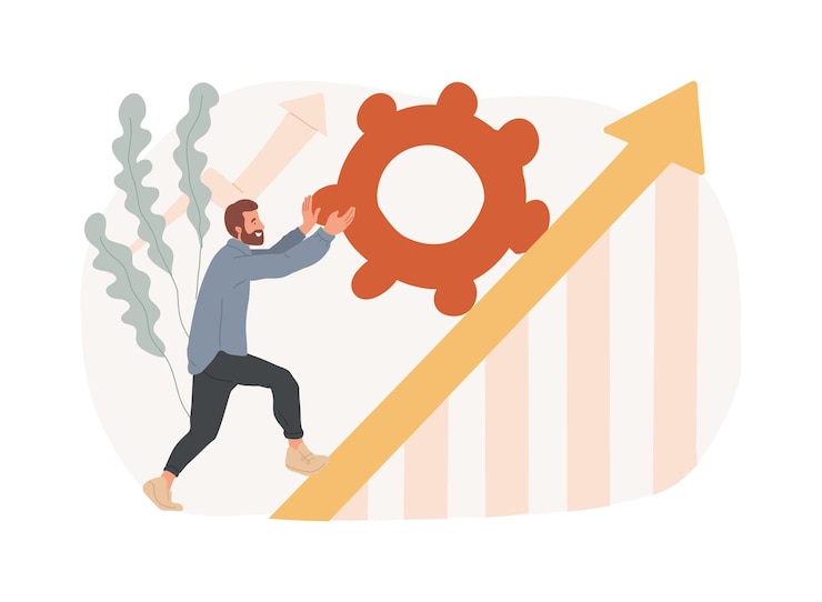 Vector persistence isolated concept vector illustration