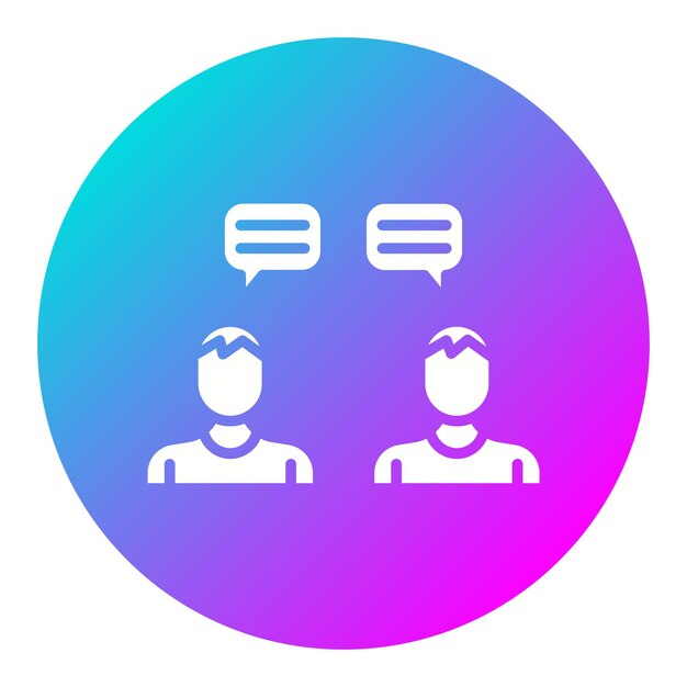 Person Chatting vector icon Can be used for Work from Home iconset