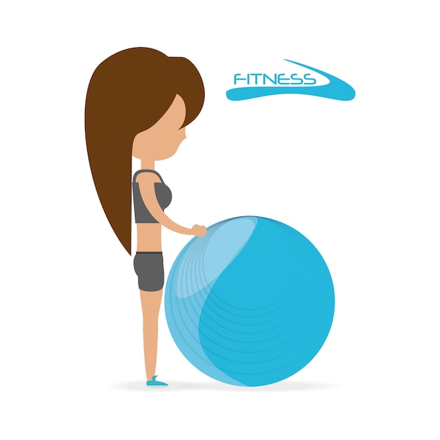 Vector person do exercise to healthy lifestyle