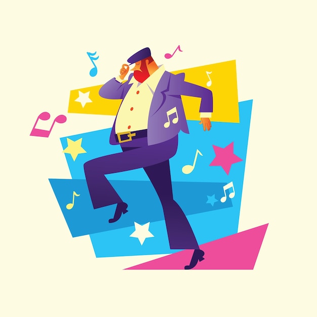 person illustration character vector male avatar business cartoon isolated man set design
