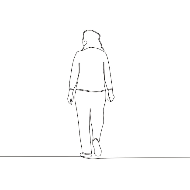 A person walking away with one hand on the back and the other hand on the back.