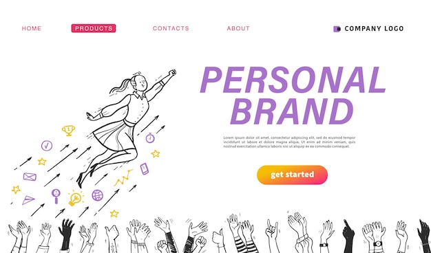 Vector personal branding