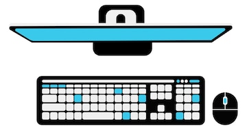 Premium Vector | Personal computer top view pc keyboard and mouse Premium Vector | Personal computer top view pc keyboard and mouse