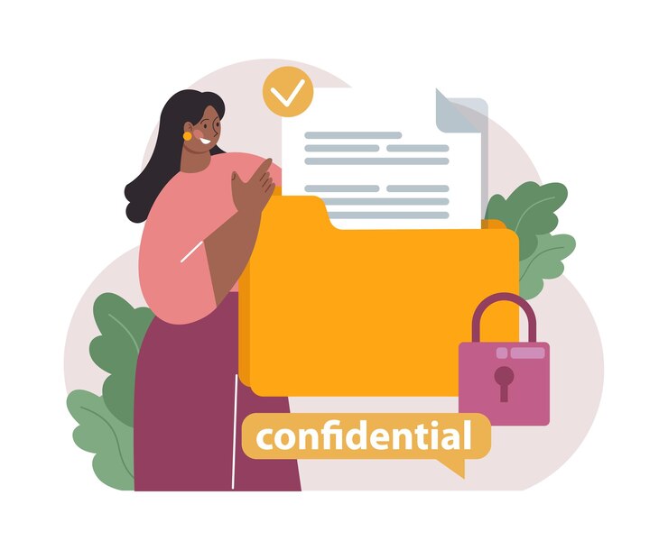 Vector personal data security information privacy and confidentiality