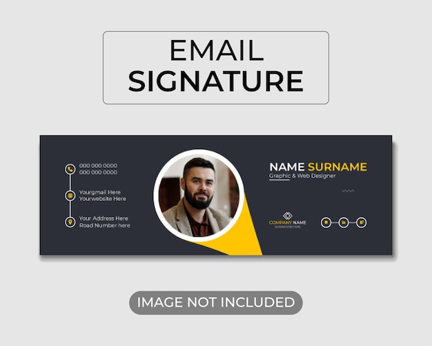 Personal Email Signature Design Template