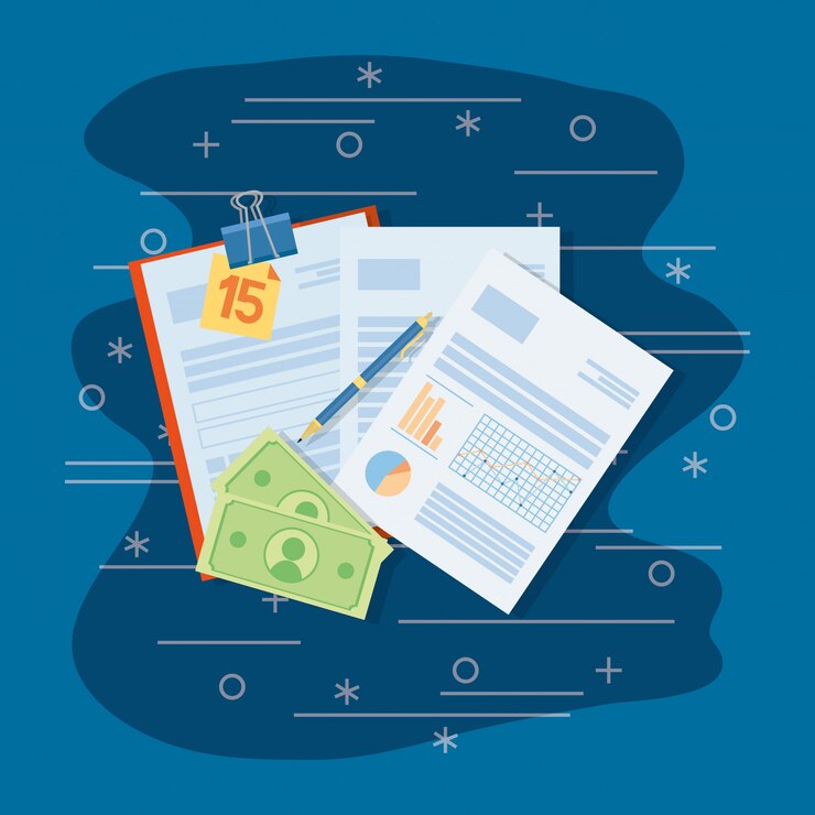 Vector personal finance cartoon