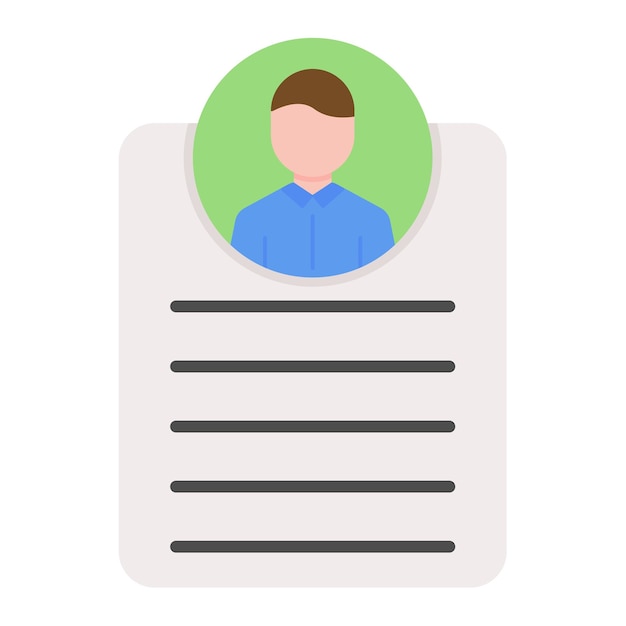 Personal Linked Data Flat Illustration