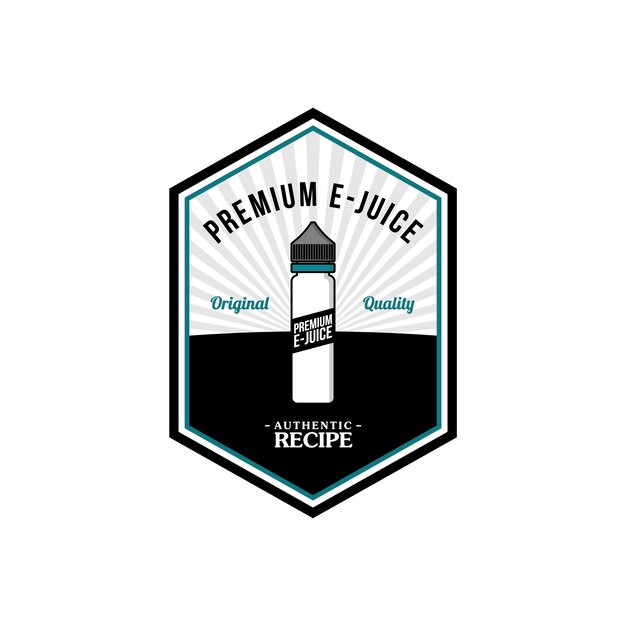 personal vaporizer e-cigarette e-juice liquid label badge