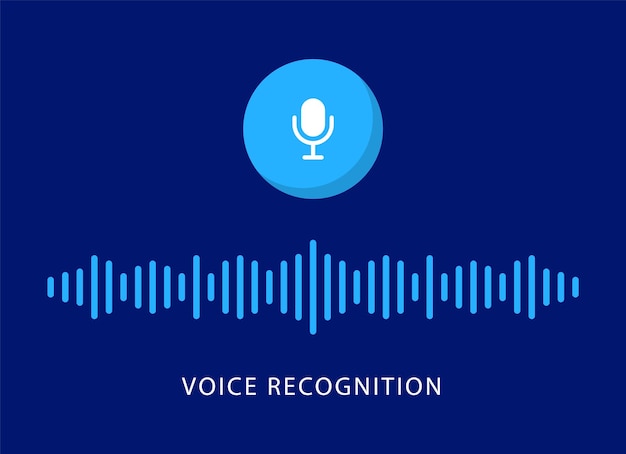 Personal voice assistant voice recognition sound waves and microphone button