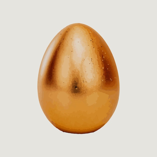 Uova di cioccolato di pasqua personalizzate con schizzi e uova d'oro illustrazione vettoriale del lunedì di pasqua
