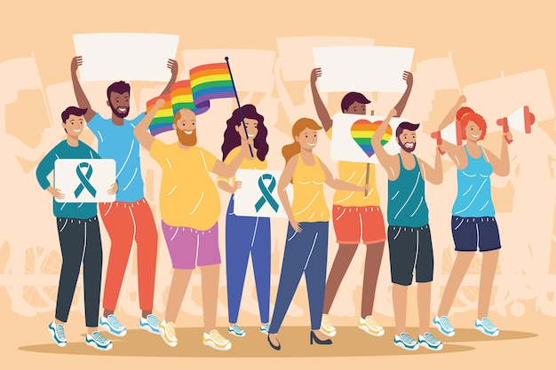 Personen die gemeenschapsrechten ondersteunen lgtbi