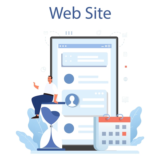 Personnel management online service or platform Business recruitment and empolyee adaptation HR manager hiring new worker Website Flat vector illustration