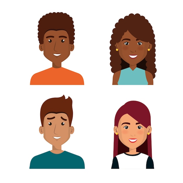 persons group avatars characters 