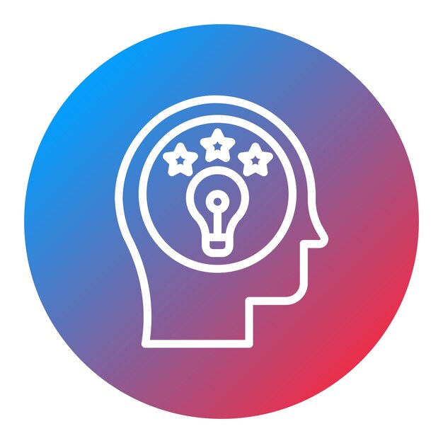 Persoonlijkheid icoon vector afbeelding Kan worden gebruikt voor Psychologie