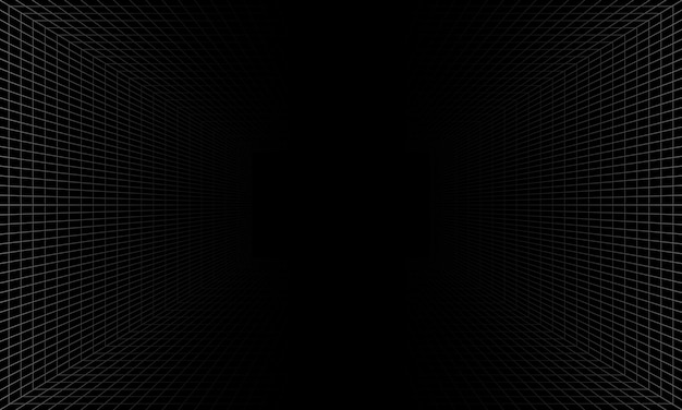 Perspectieve rasterlijnen abstracte wireframe achtergrond