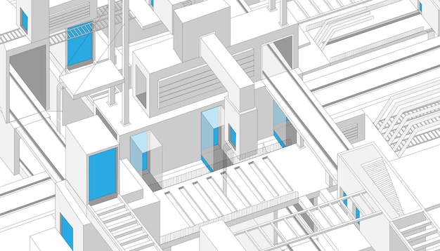 Vector perspective illustration