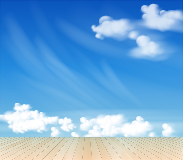 Vector 展望木と青空の背景