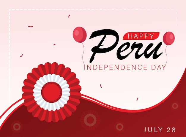 Peru De Independence Day poster design