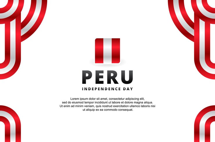 Peru Independence Day Design Background For International Moment