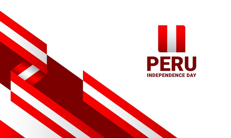 Peru Independence day event celebrate background