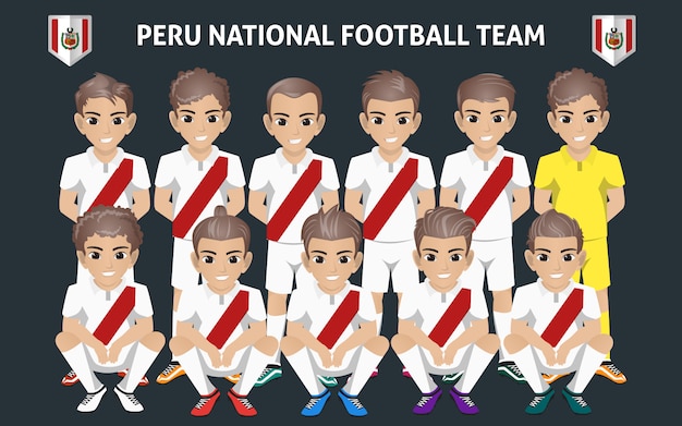 Vector peru national football team