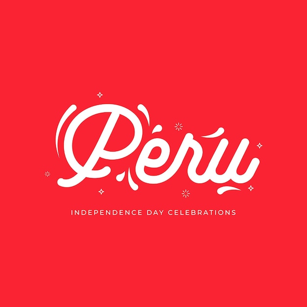 Peru waving flag banner design template Design for national day celebrations