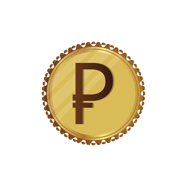 Vector peseta currency symbol