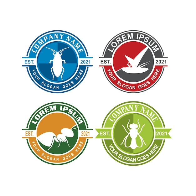 Vector pest control logo , insecticide logo