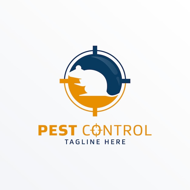 Pest control logo vector illustration