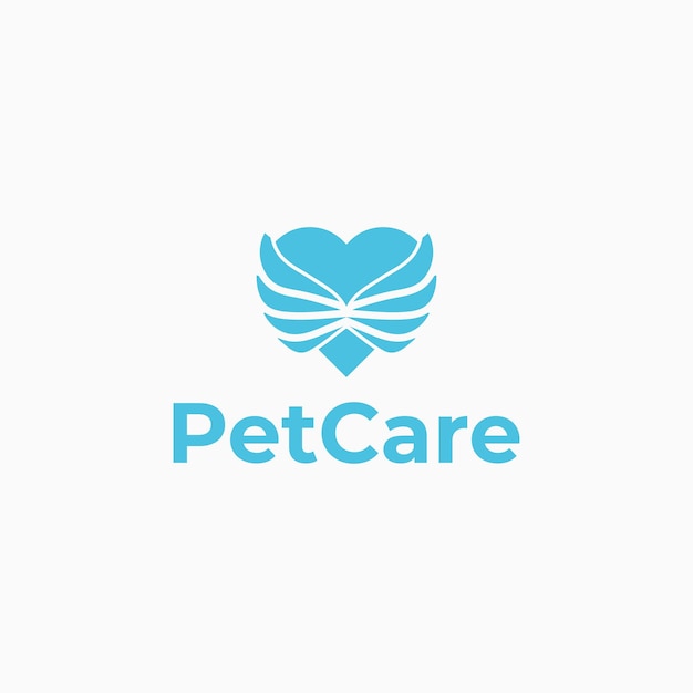 Логотип для ухода за домашними животными, концепция дизайна животных, логотип для здоровья, логотип для любителей животных