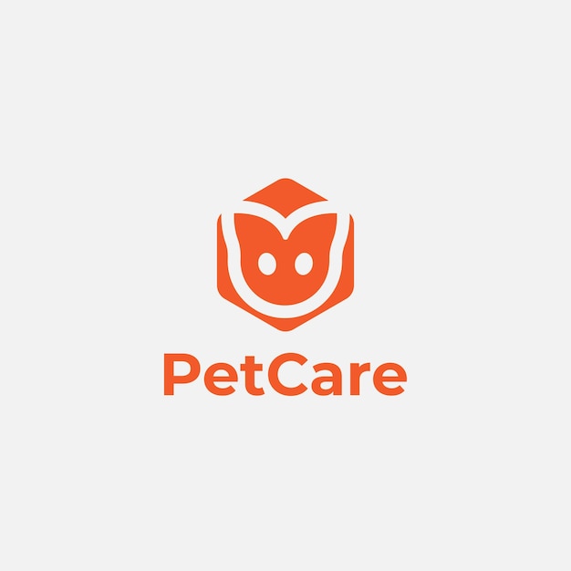 Логотип для ухода за домашними животными, концепция дизайна животных, логотип для здоровья, логотип для любителей животных