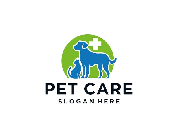 Pet Care Logo Design logo ontwerp gemaakt met behulp van de Corel Draw applicatie met een witte achtergrond