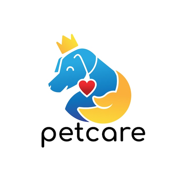 Vector pet care logo template